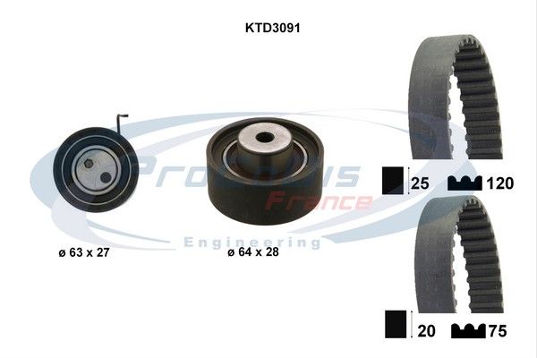 PROCODIS FRANCE Hammasrihma komplekt KTD3091